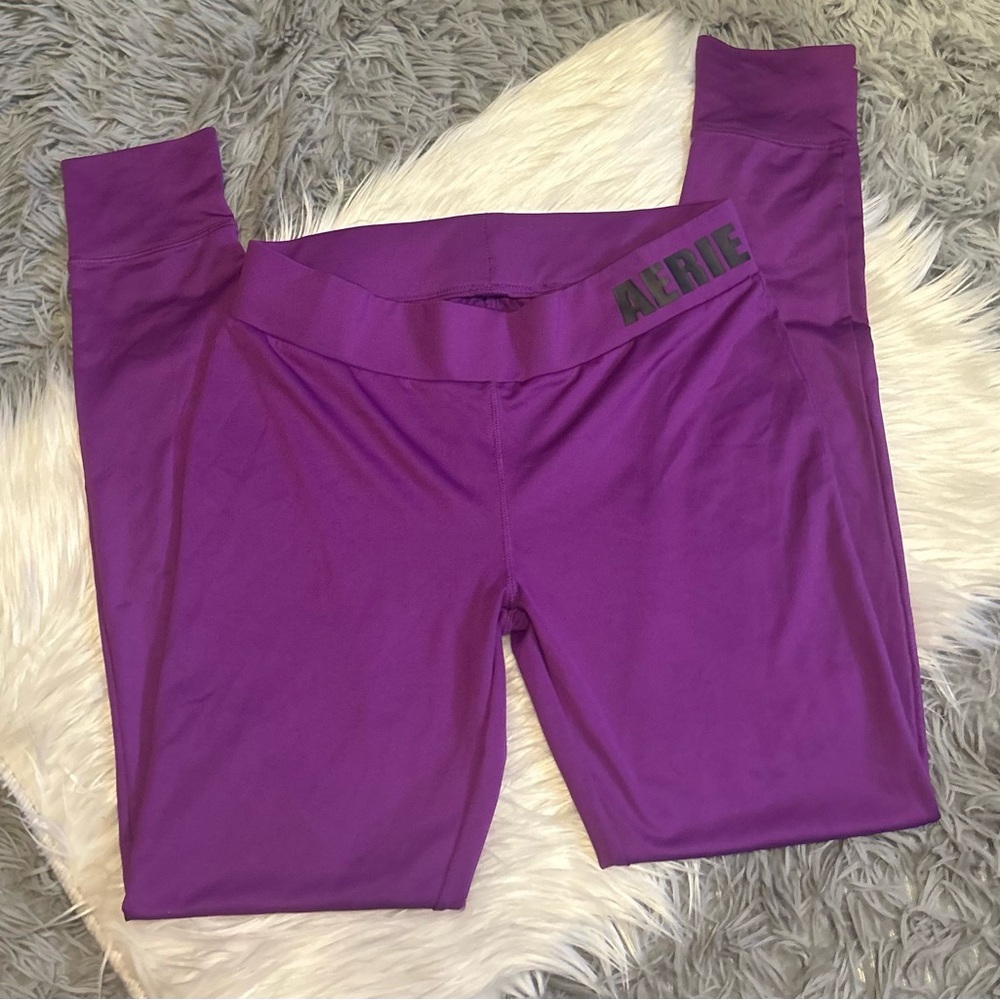 Aerie Purple Performance Leggings